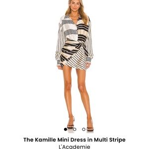 The Kamille Mini Dress in Multi Stripe
L'Academie